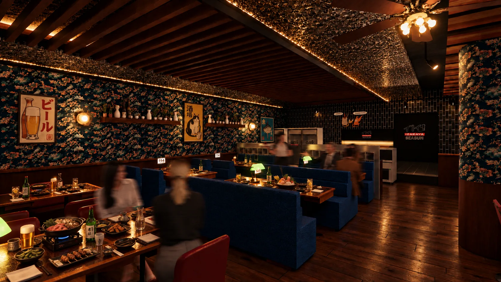 Architectural rendering of Izakaya Seasun