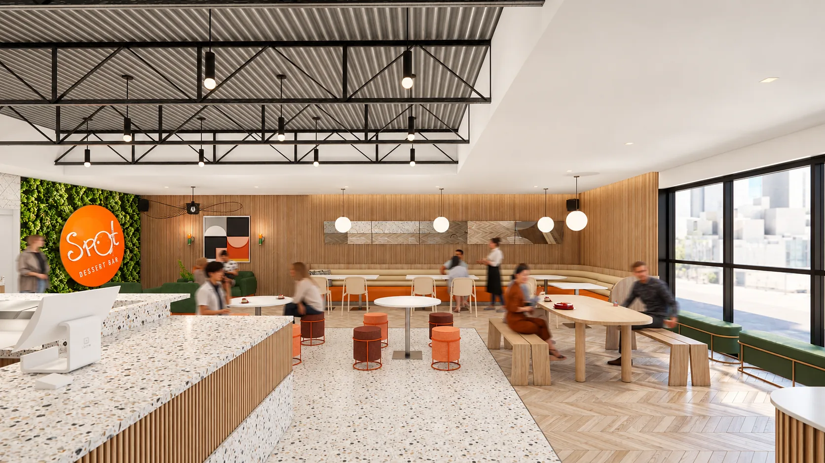 Architectural rendering of Spot Dessert Bar